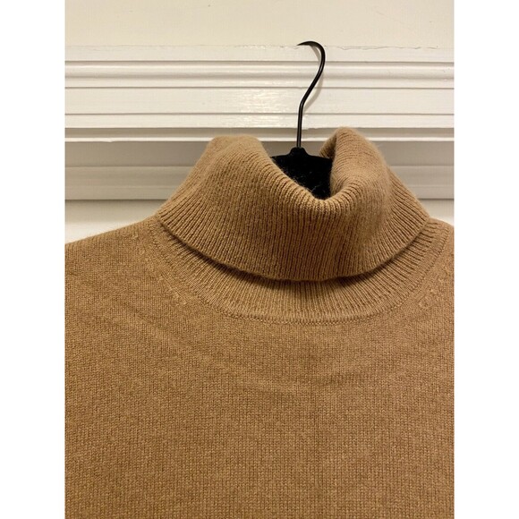 Vintage Casual Corner Women’s 100% Cashmere Turtle Neck Sweater Brown Medium - Picture 3 of 9